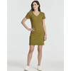 image:image3 Pack Womens Tshirt Dress Ribbed V Neck Short Sleeve Casual Summer DressSet 8