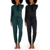 image:image2 Pack Womens Lounge Sets 2 Piece Hoodie Joggers Sweatsuit Matching OutfitHenley Set 2