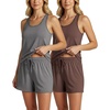 image:image2 Pack Womens Pajama Sets 2 Piece Tank Top Sleep Shorts Sleepwear LoungeSet 1