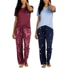 Set I Navy & Burgundy
