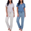 Set N Ultimate Grey Yummy Print & Blue Yummy Print