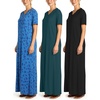image:image3 Pack Womens Maxi Long Nightgowns Short Sleeve Night Shirt PJ Sleep DressSet 8
