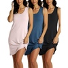 image:image3 Pack Womens Nightgowns Sleep Dress Adult Night Gowns Sleepshirts ShirtsSet 1
