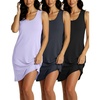 image:image3 Pack Womens Nightgowns Sleep Dress Adult Night Gowns Sleepshirts ShirtsSet 3