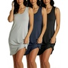 image:image3 Pack Womens Nightgowns Sleep Dress Adult Night Gowns Sleepshirts ShirtsSet 9