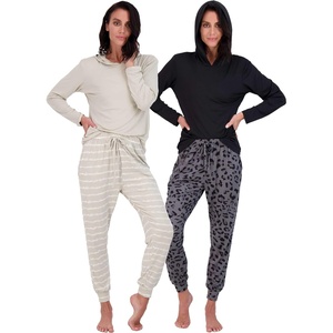 image:image2 Pack Womens Lounge Sets 2 Piece Hoodie Joggers Sweatsuit Matching OutfitHoodie Set 3