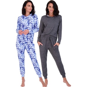 image:image2 Pack Womens Lounge Sets 2 Piece Hoodie Joggers Sweatsuit Matching OutfitHoodie Set 4