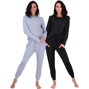 image:image2 Pack Womens Lounge Sets 2 Piece Hoodie Joggers Sweatsuit Matching OutfitHoodie Set 6