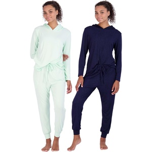 image:image2 Pack Womens Lounge Sets 2 Piece Hoodie Joggers Sweatsuit Matching OutfitHoodie Set 9