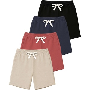image:image4 Pack Boys French Terry Shorts Cotton with Pockets Youth Kids LoungeSet 4