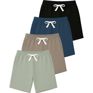 image:image4 Pack Boys French Terry Shorts Cotton with Pockets Youth Kids LoungeSet 6