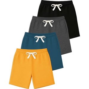 image:image4 Pack Boys French Terry Shorts Cotton with Pockets Youth Kids LoungeSet 7