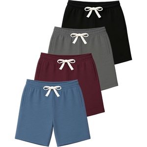 image:image4 Pack Boys French Terry Shorts Cotton with Pockets Youth Kids LoungeSet 8