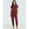 image:image2 Pack Womens Pajama Sets 2 Piece Ribbed Crop Top Joggers Lounge Sets PJsWith Jogger Set 1
