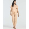 image:image2 Pack Womens Pajama Sets 2 Piece Ribbed Crop Top Joggers Lounge Sets PJsWith Jogger Set 1