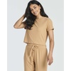 image:image2 Pack Womens Pajama Sets 2 Piece Ribbed Crop Top Joggers Lounge Sets PJsWith Jogger Set 3