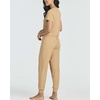 image:image2 Pack Womens Pajama Sets 2 Piece Ribbed Crop Top Joggers Lounge Sets PJsWith Jogger Set 3