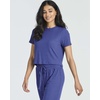 image:image2 Pack Womens Pajama Sets 2 Piece Ribbed Crop Top Joggers Lounge Sets PJsWith Jogger Set 4