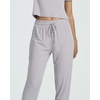 image:image2 Pack Womens Pajama Sets 2 Piece Ribbed Crop Top Joggers Lounge Sets PJsWith Jogger Set 4