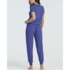 image:image2 Pack Womens Pajama Sets 2 Piece Ribbed Crop Top Joggers Lounge Sets PJsWith Jogger Set 4
