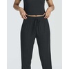 image:image2 Pack Womens Pajama Sets 2 Piece Ribbed Crop Top Joggers Lounge Sets PJsWith Jogger Set 5