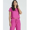 image:image2 Pack Womens Pajama Sets 2 Piece Ribbed Crop Top Joggers Lounge Sets PJsWith Jogger Set 5