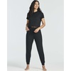 image:image2 Pack Womens Pajama Sets 2 Piece Ribbed Crop Top Joggers Lounge Sets PJsWith Jogger Set 5