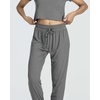 image:image2 Pack Womens Pajama Sets 2 Piece Ribbed Crop Top Joggers Lounge Sets PJsWith Jogger Set 6