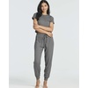 image:image2 Pack Womens Pajama Sets 2 Piece Ribbed Crop Top Joggers Lounge Sets PJsWith Jogger Set 6
