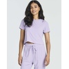 image:image2 Pack Womens Pajama Sets 2 Piece Ribbed Crop Top Joggers Lounge Sets PJsWith Jogger Set 7