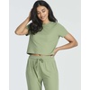image:image2 Pack Womens Pajama Sets 2 Piece Ribbed Crop Top Joggers Lounge Sets PJsWith Jogger Set 8