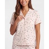 image:image2 Pack Womens Pajama Sets Lounge Set 2 Piece Button Up PJ Sleepwear LadiesNavy Blazer Flowers  Pearl Flowers
