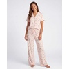 image:image2 Pack Womens Pajama Sets Lounge Set 2 Piece Button Up PJ Sleepwear LadiesNavy Blazer Flowers  Pearl Flowers