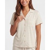 image:image2 Pack Womens Pajama Sets Lounge Set 2 Piece Button Up PJ Sleepwear LadiesNavy Blazer Stars  Moonbeam Check