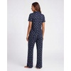 image:image2 Pack Womens Pajama Sets Lounge Set 2 Piece Button Up PJ Sleepwear LadiesNavy Blazer Stars  Moonbeam Check