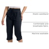 image:image3 Pack Womens Capri Pants Athletic Casual Sweatpants Summer Yoga PocketsSet 2