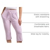 image:image3 Pack Womens Capri Pants Athletic Casual Sweatpants Summer Yoga PocketsSet 3