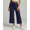 image:image3 Pack Womens Capri Pants Gaucho Wide Leg High Waist Loose Crop PocketsSet 10