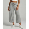 image:image3 Pack Womens Capri Pants Gaucho Wide Leg High Waist Loose Crop PocketsSet 3