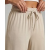 image:image3 Pack Womens Capri Pants Gaucho Wide Leg High Waist Loose Crop PocketsSet 5