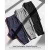 image:image3 Pack Womens Joggers Leggings High Waisted Yoga Pants Workout PocketsSet 10