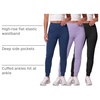 image:image3 Pack Womens Joggers Leggings High Waisted Yoga Pants Workout PocketsSet 9