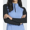 image:image3 Pack Womens Rash Guard Swim Shirts Quarter Zip Long Sleeve High Neck UPFSet 1
