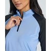 image:image3 Pack Womens Rash Guard Swim Shirts Quarter Zip Long Sleeve High Neck UPFSet 1