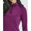 image:image3 Pack Womens Rash Guard Swim Shirts Quarter Zip Long Sleeve High Neck UPFSet 2