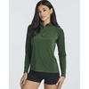 image:image3 Pack Womens Rash Guard Swim Shirts Quarter Zip Long Sleeve High Neck UPFSet 3