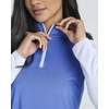 image:image3 Pack Womens Rash Guard Swim Shirts Quarter Zip Long Sleeve High Neck UPFSet 4
