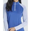 image:image3 Pack Womens Rash Guard Swim Shirts Quarter Zip Long Sleeve High Neck UPFSet 4