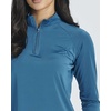 image:image3 Pack Womens Rash Guard Swim Shirts Quarter Zip Long Sleeve High Neck UPFSet 5