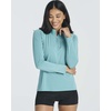 image:image3 Pack Womens Rash Guard Swim Shirts Quarter Zip Long Sleeve High Neck UPFSet 7
